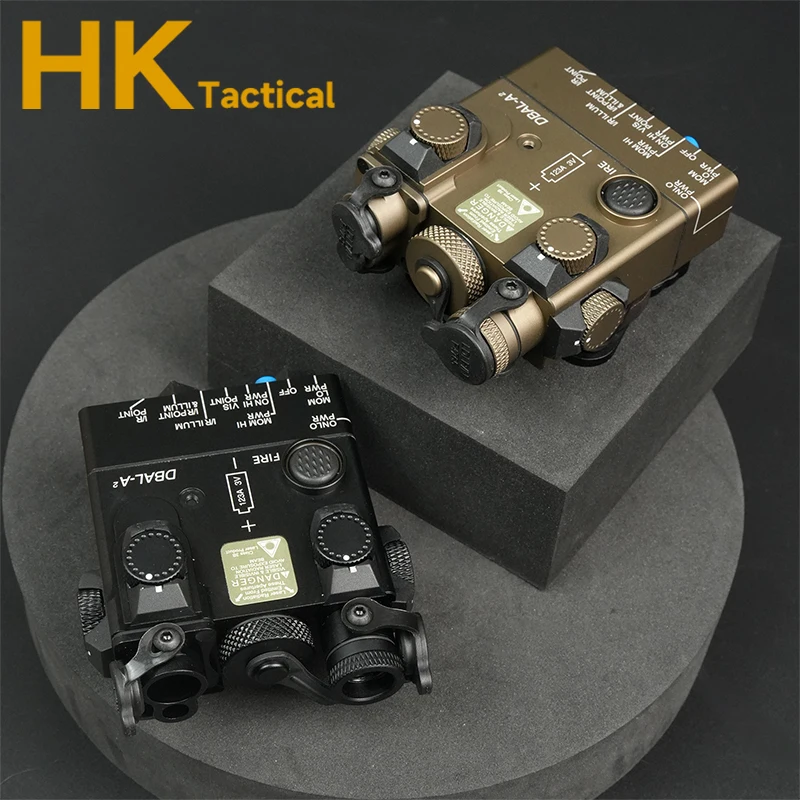 Indicador láser de Metal táctico Dbal A2 láser verde + láser IR + equipo de puntería de iluminación IR accesorios Airsoft de caza al aire libre - imagen 3