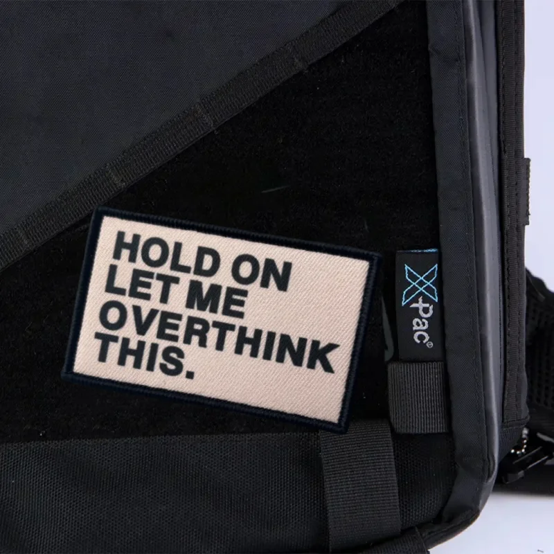 Parche "Hold on Let Overthink This", insignia de moral táctica, gancho y bucle estampado, mochila, ropa, pegatina decorativa, brazalete - imagen 5