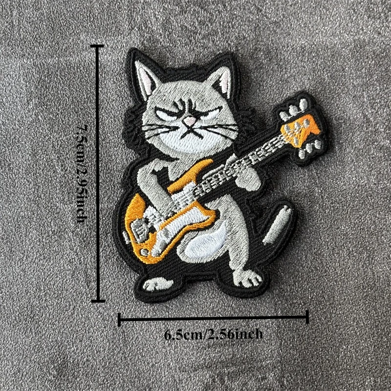 Parche táctico con bordado de animales para ropa, insignias de moral militar con gancho, parches, pegatinas para mochila - imagen 2