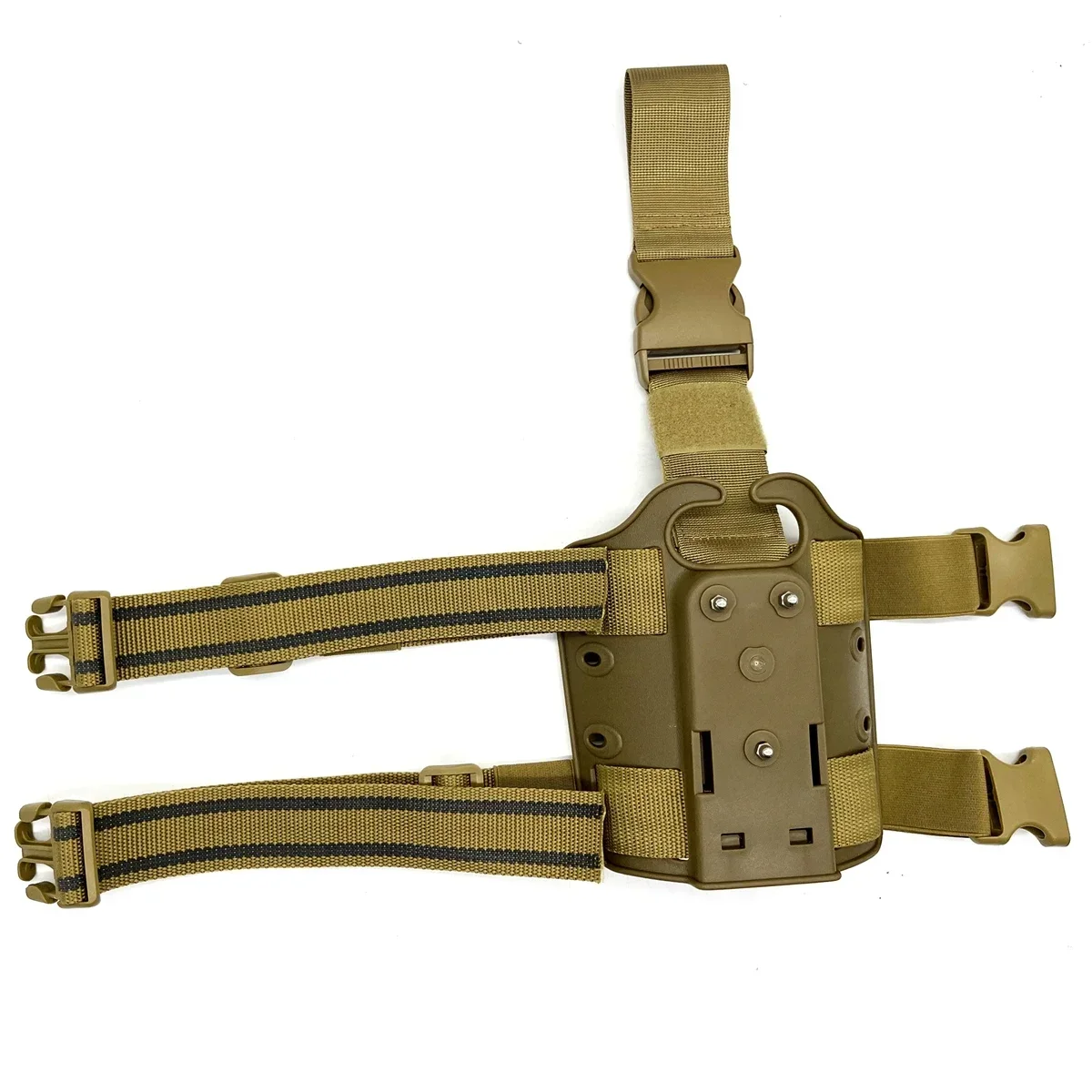 Plataforma táctica de pierna caída, Panel de plataforma de muslo para funda de pistola, adaptador de pierna de caída con correa antideslizante para muslo y hebilla de liberación rápida - imagen 5