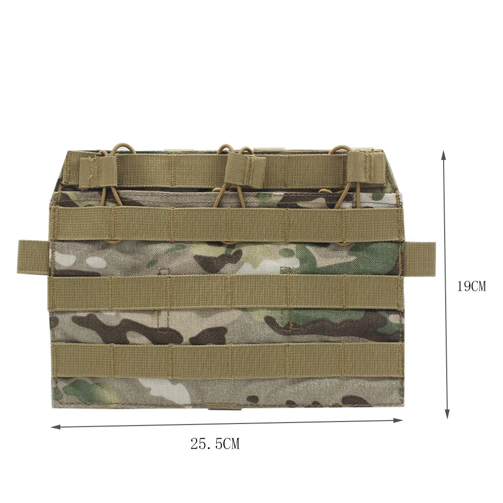 Chaleco táctico desmontable con fijación frontal, Panel Molle, bolsa Triple para revistas para chaleco AVS JPC2.0, equipo de caza - imagen 4