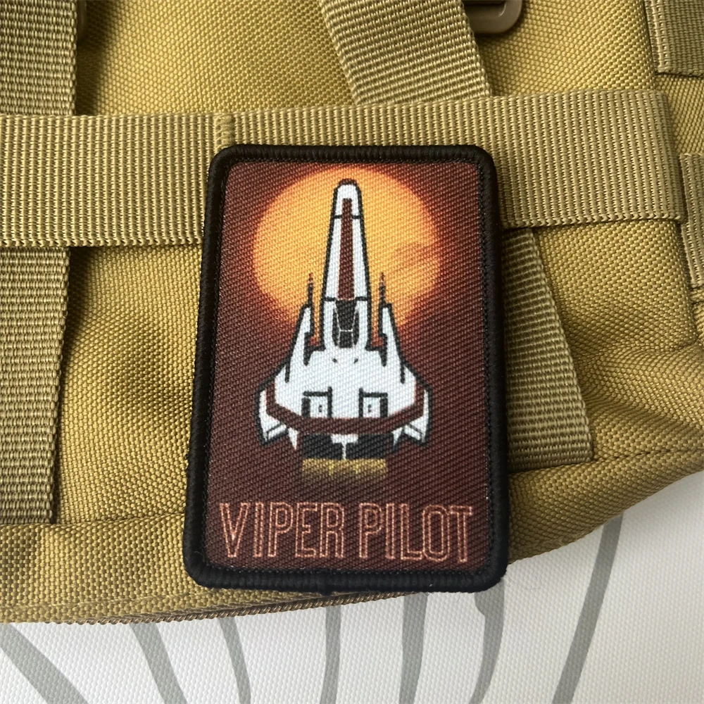 Parches tácticos de moral VIPER PLILOT para ropa, parche de gancho y bucle impreso, pegatina para mochila militar - imagen 5