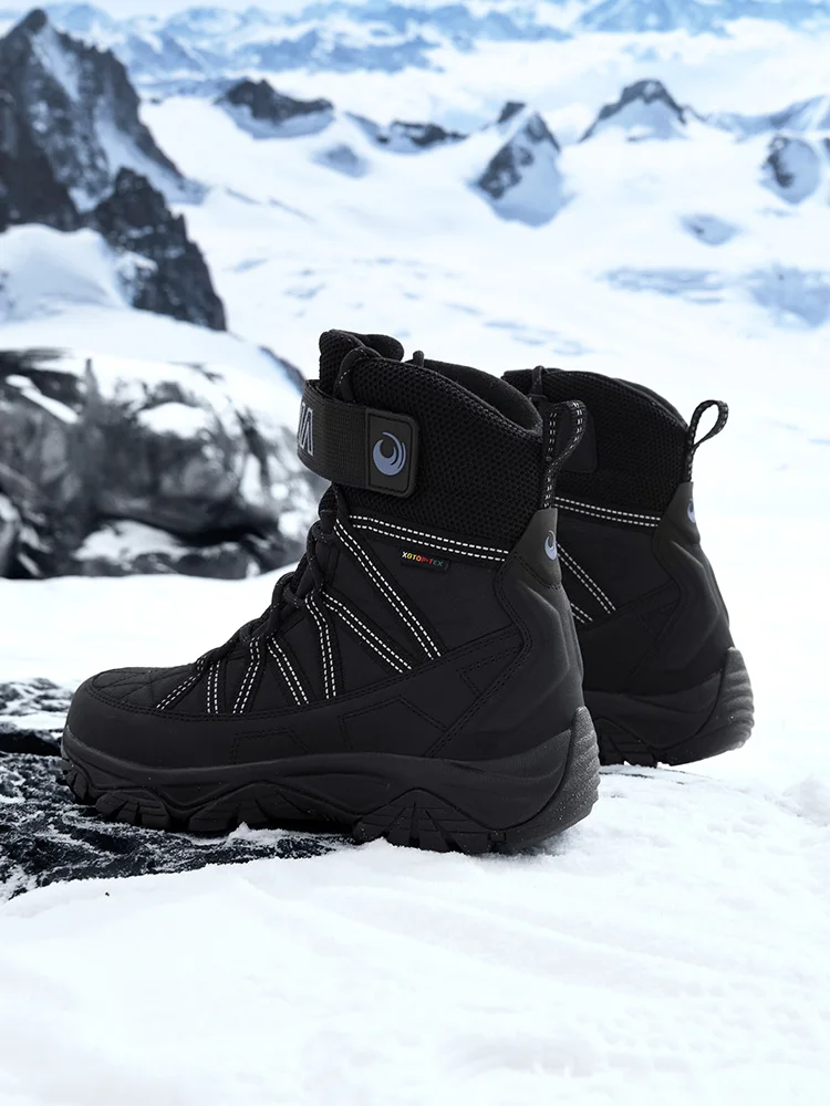 XIANG GUAN botas de nieve para hombre, zapatos de senderismo para mujer, botas tácticas de escalada impermeables, deportes al aire libre, caza, senderismo, zapatillas informales - imagen 5