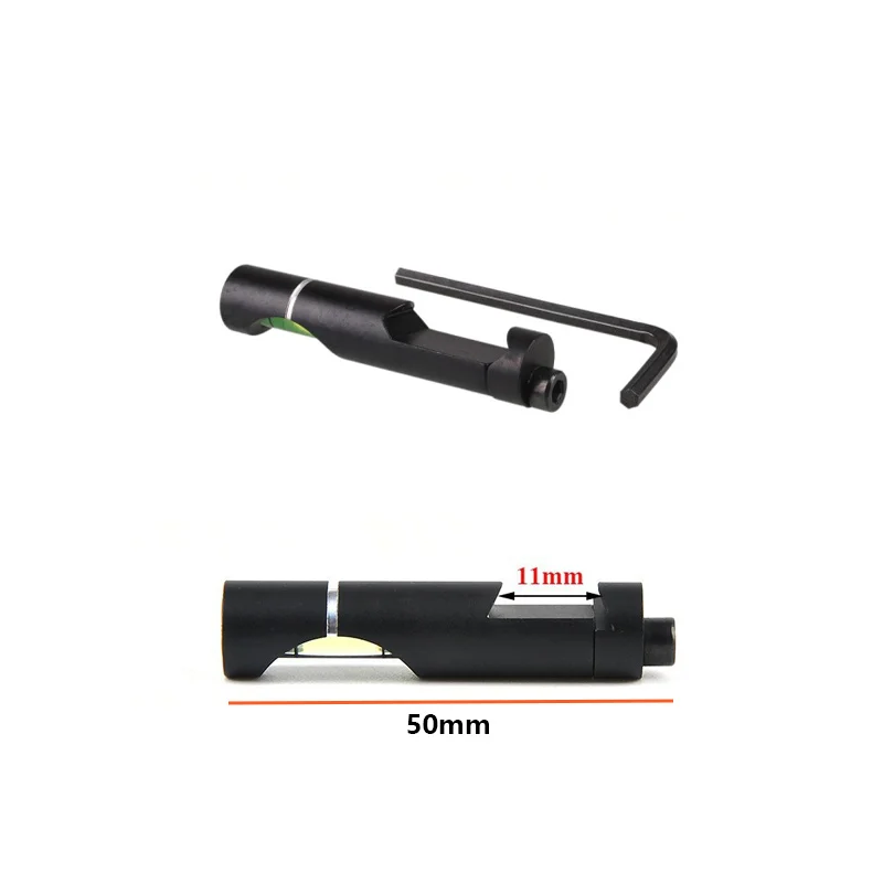 Scope Metal nivel de burbuja de alta precisión para cola de milano de 11mm, kit de nivelación Picatinny para alcance de caza, mantiene Vertical - imagen 2