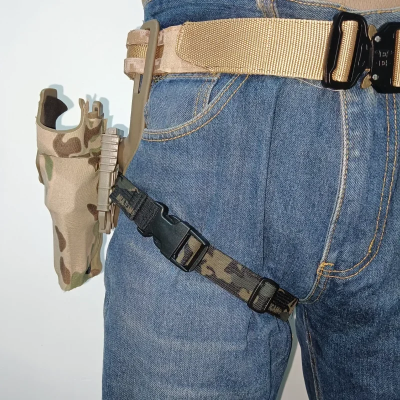 Conjunto de correa de pierna especial, estilo GBRS, táctico, de tracción rápida, correa de camuflaje - imagen 2