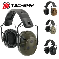 TS TAC-SKY G500 auriculares inalámbricos con bluetooth con cancelación de ruido auriculares de comunicación táctica orejeras para disparar