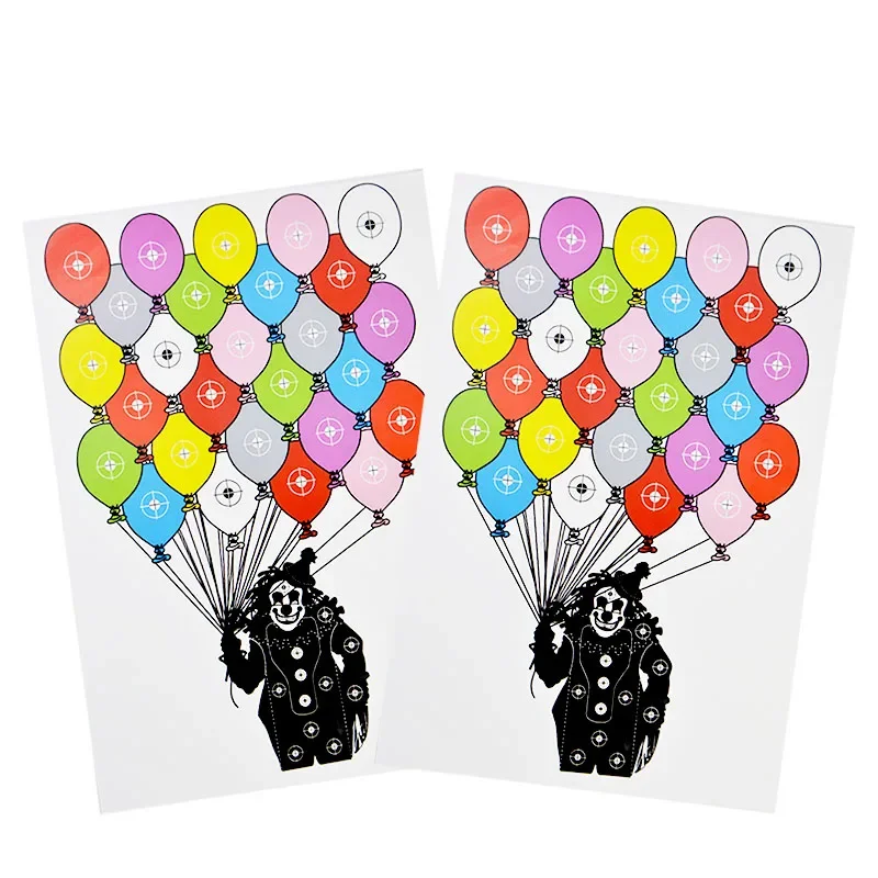 10/20/30/40/50 Uds flecha de tiro con arco papel de destino punta de campo práctica de tiro Zombie payaso papel de destino para arco flecha caza - imagen 3