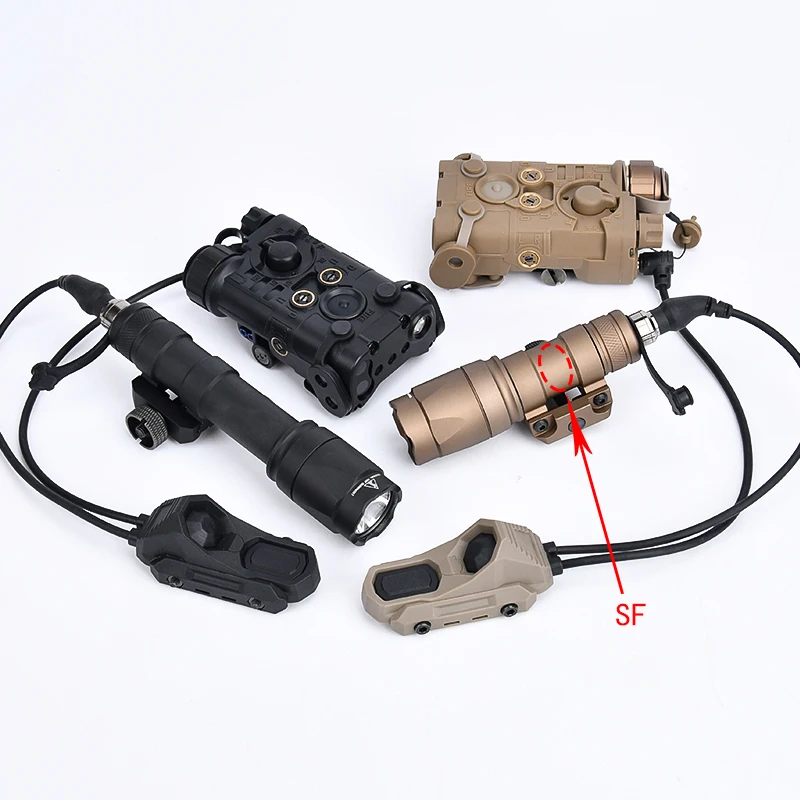 WADSN táctico NGAL rojo verde azul punto IR láser SF M600C M300A linterna de caza Scout luz LED con interruptor de Control Dual AXON - imagen 3