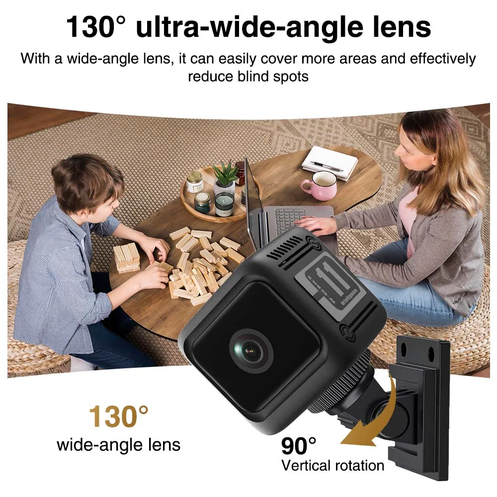 Cámara de seguridad WiFi visión nocturna con micrófono y alarma - imagen 4