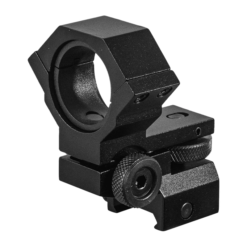 FIRE WOLF 30mm/25mm Ring Adjustable Windage Elevation Rifle Scope Low Mount Sight Flashlight Clamps Hunting Holder - imagen 3