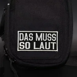 Parche "DAS MUSS SO LAUT", insignia de moral militar, gancho bordado y bucle, mochila, ropa, accesorios decorativos, pegatina, brazalete