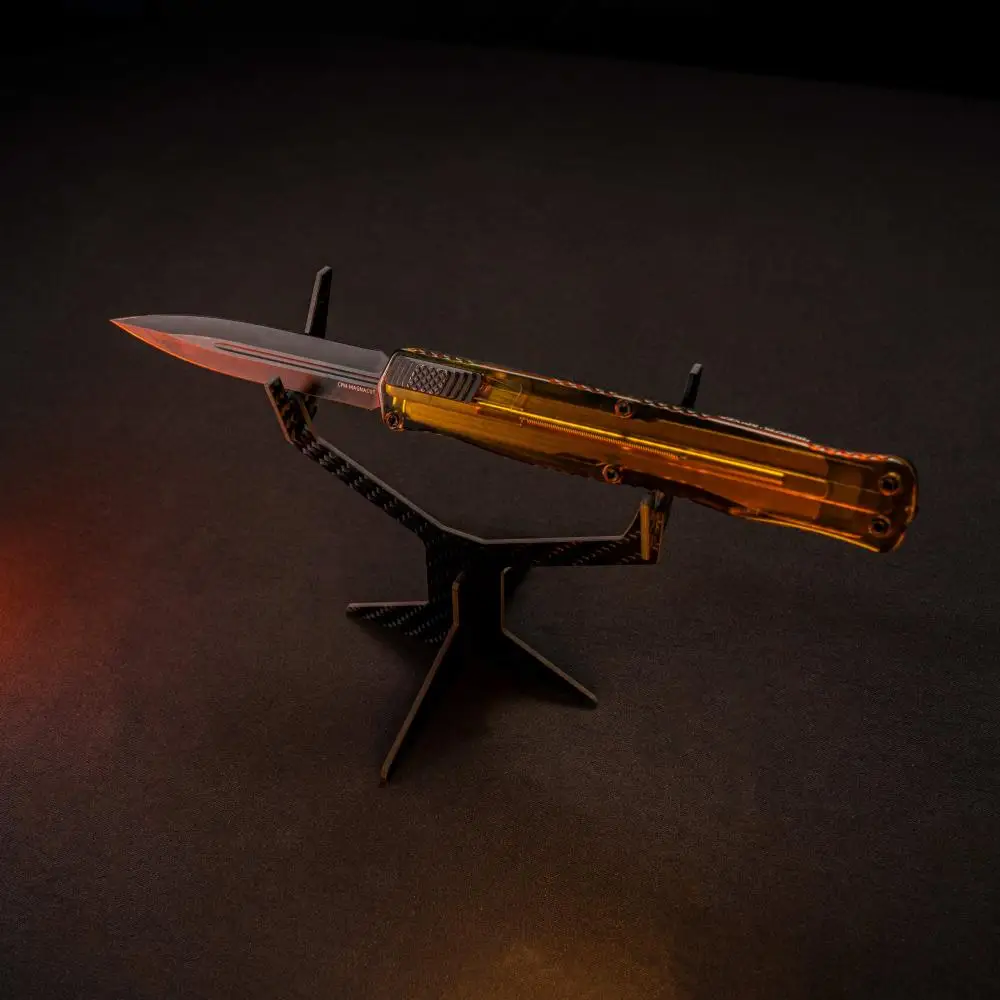 Marco oscilante de cuchillo con marco de exhibición Edc de fibra de carbono - imagen 5