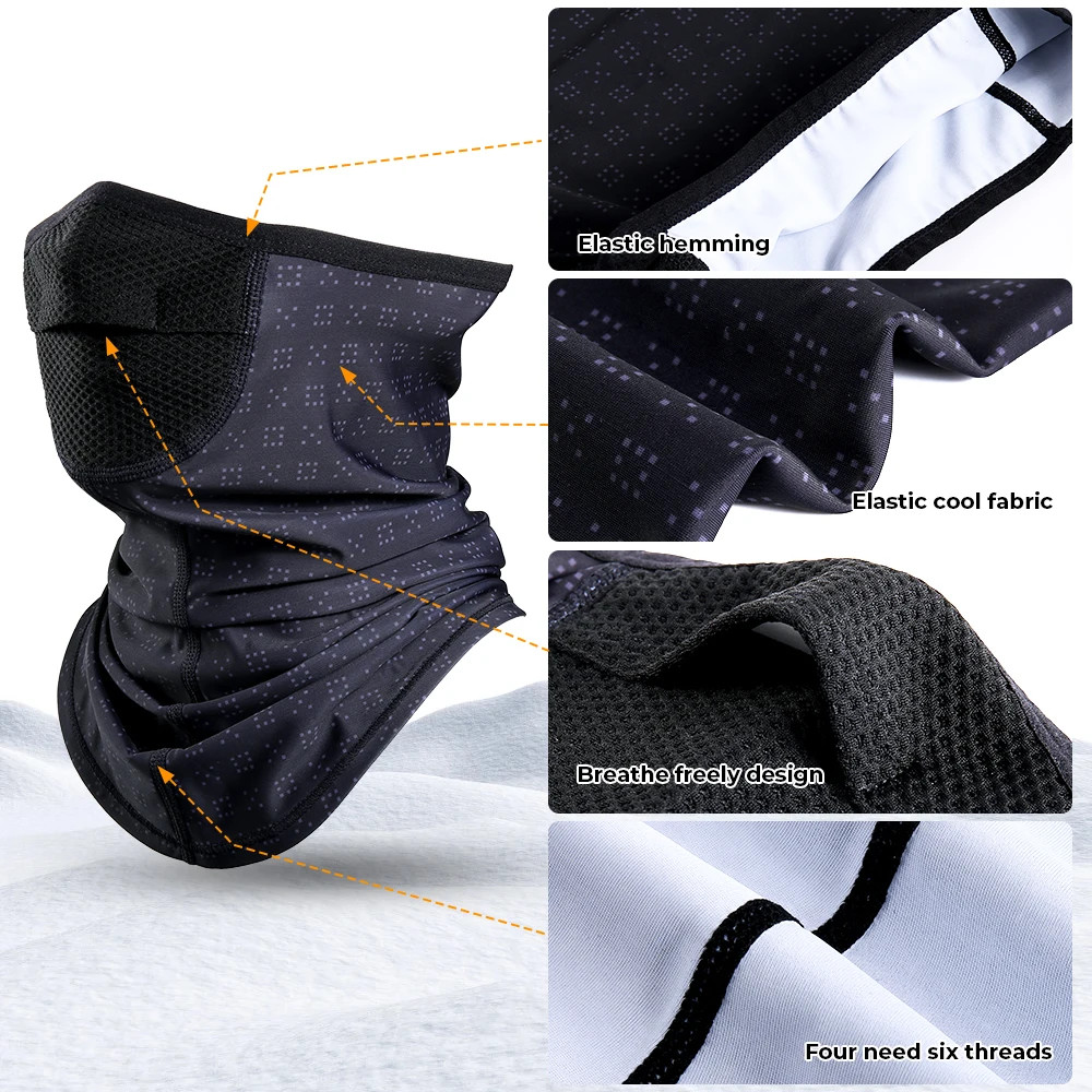 Bandana transpirable de verano para hombre y mujer, máscara facial para senderismo, caza, ciclismo, correr, motociclista, pesca, deportes, bufanda de tubo para el cuello - imagen 5