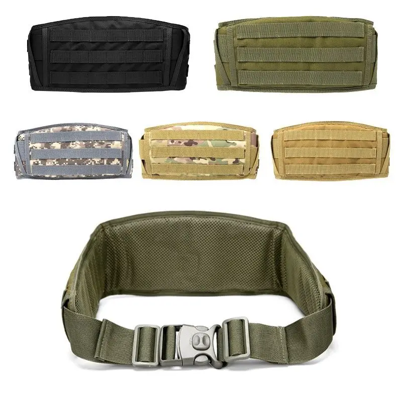 Cinturón Molle acolchado de cintura táctica para exteriores, bolsa Molle para senderismo y caza, cinturón de patrulla con soporte de carga CS para batalla de guerra ajustable - imagen 2
