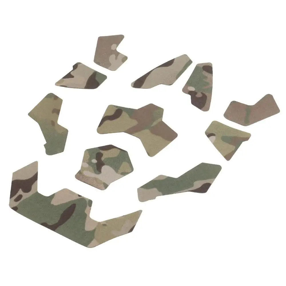 11 Uds casco táctico pegatina mágica parches para casco Airsoft gancho y bucle MC camo pegajoso para accesorios de casco de corte alto FAST SF - imagen 2