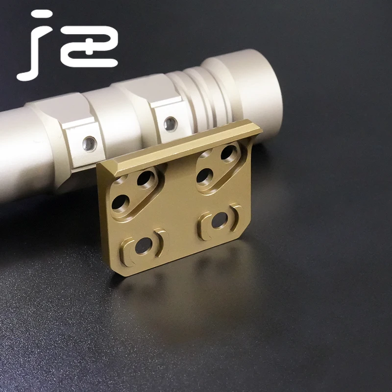 Soporte táctico CNC de 45 grados, Base de montaje compensado M300 M600 V2, soporte para linterna, armas de caza, accesorio de luz de explorador compatible con riel Mlok - imagen 5