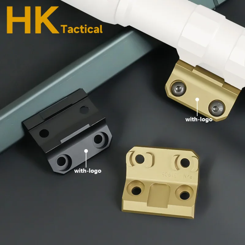 Equipo táctico Airsoft linterna montaje compensado M300 M600 PlhV2 montaje de luz de explorador en línea compatible con luces MLOK Weapo accesorios de caza - imagen 4