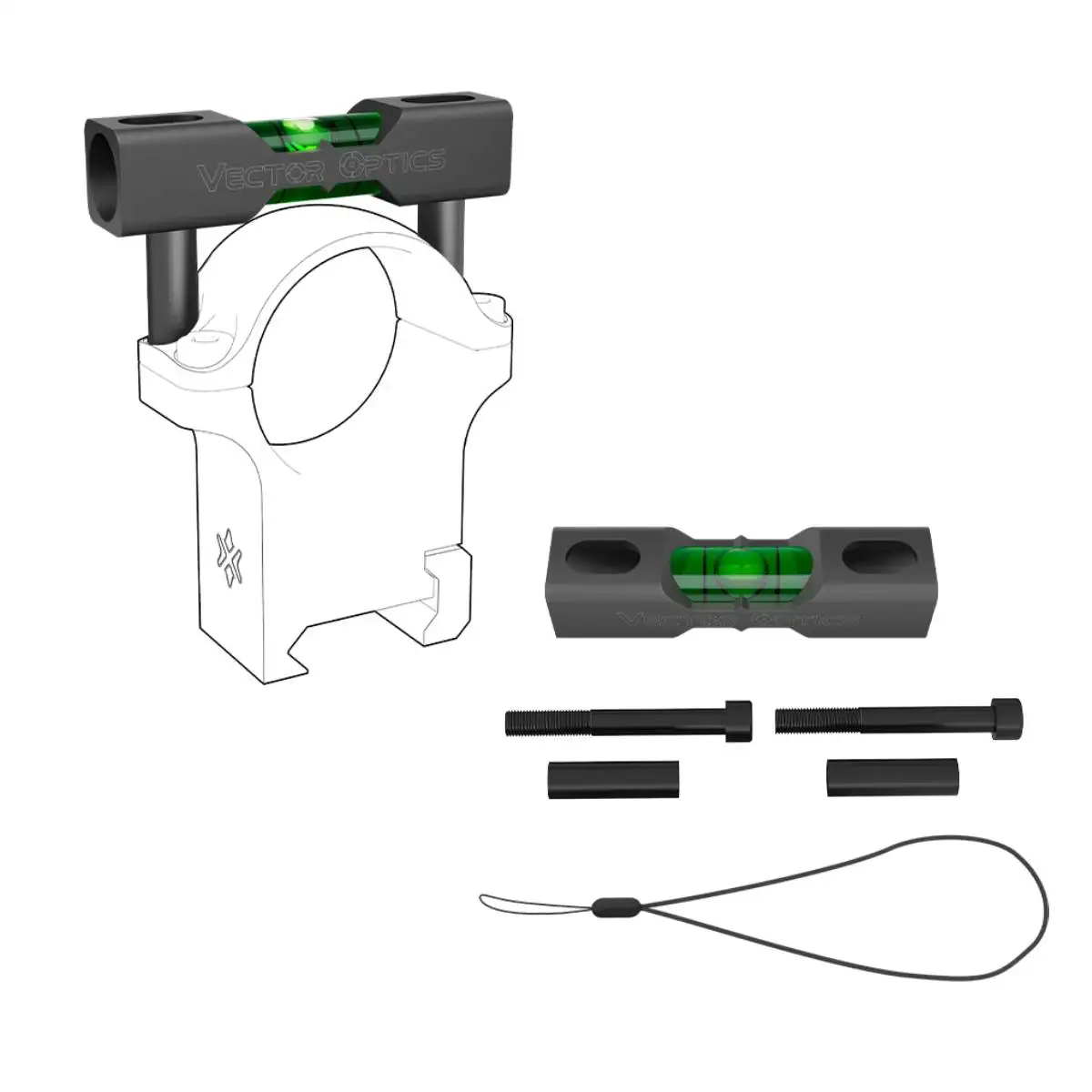 Victoptics 30/34mm Nivel de Burbuja Herramienta de Nivel de Precisión Medición Horizontal Vertical Balance para Visores de Rifle 30/34 mm - imagen 2