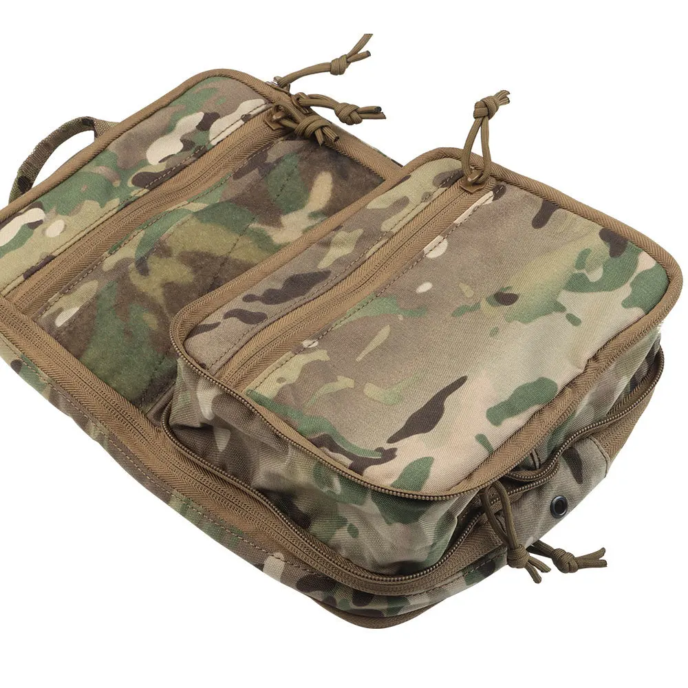 Mochila táctica plana MOLLE, bolsa extensible, mochila DIY con gancho y bucle integrada con chaleco de caza, portador de placa, Micro aparejo de pecho - imagen 4