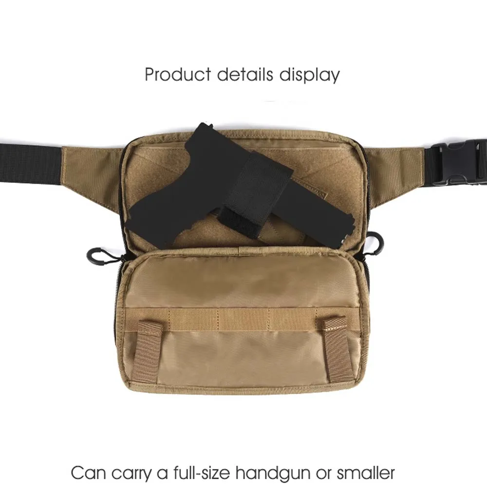 Riñonera táctica para hombres y mujeres, riñonera Airsoft Molle, bolsa para cinturón de cadera, bolso cruzado para ciclismo, senderismo, pesca - imagen 3