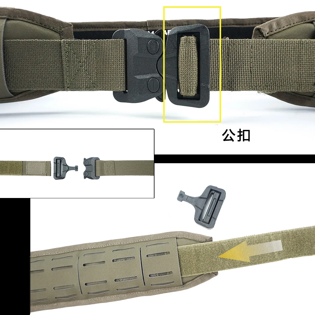 Cintura/cinturón de camuflaje táctico ligero para exteriores - imagen 4
