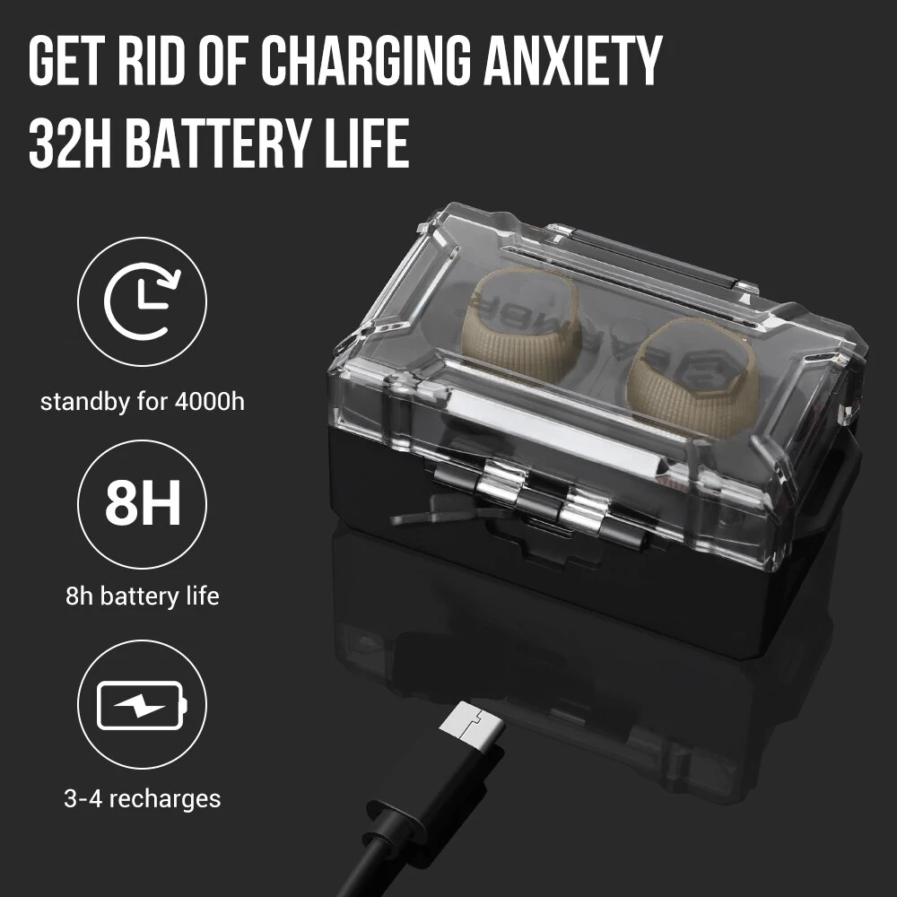 Auriculares electrónicos antirruido EARMOR M20 para tiro IPX-4 - imagen 5