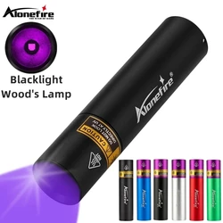 Mini linterna de luz negra UV de 365nm, lámpara de madera con carga USB, orina para mascotas, gato, tiña, dinero, mineral, escorpión, esmalte de uñas, antorcha de curado