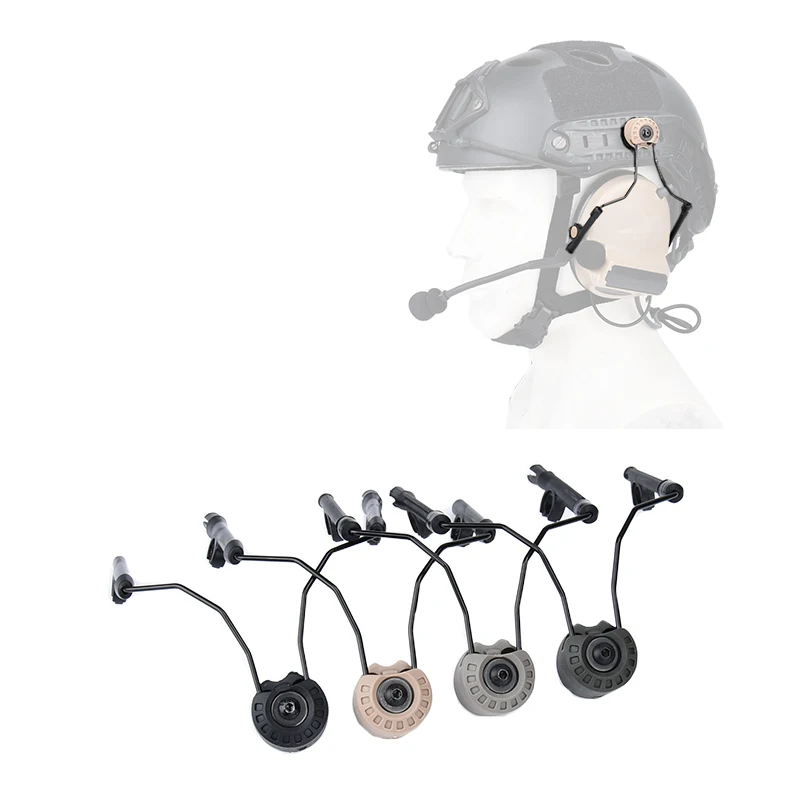 WADSN Comtac Sorin soporte de auricular táctico de 360 ° ajuste rápido adaptador de suspensión de riel de montaje MSA C2 ACCESORIOS DE CASCO - imagen 3