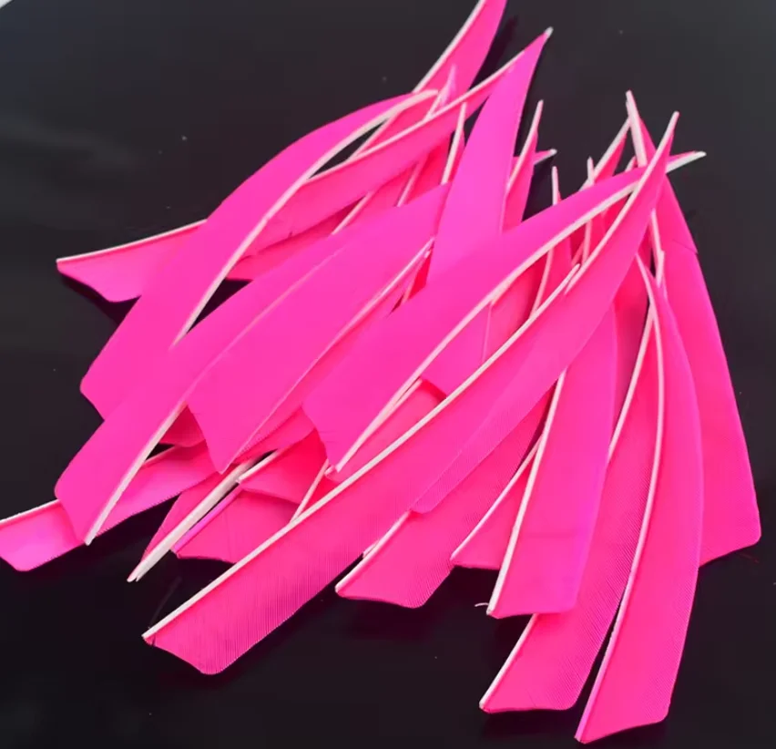 Plumas de pavo para flechas – Paletas naturales cortadas tiro arco - imagen 4