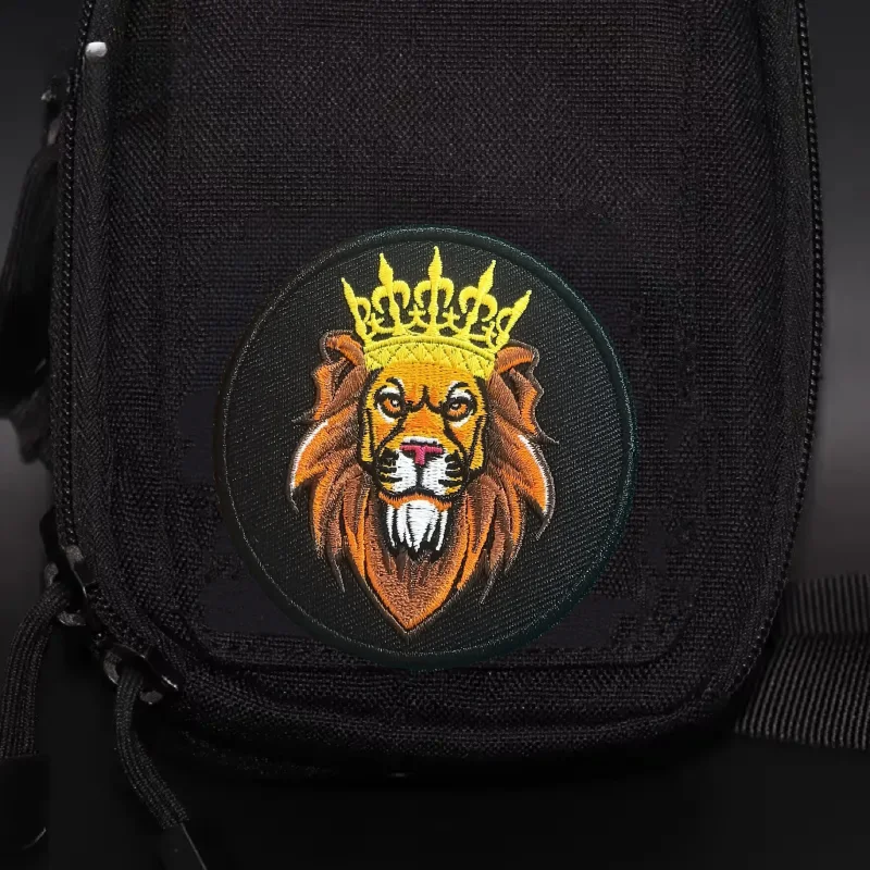 Parche táctico "León", insignia de moral militar, gancho bordado y bucle, mochila, ropa, accesorios decorativos, pegatina, brazalete