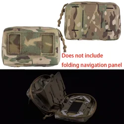 Bolsa táctica MOLLE plegable para tablero de navegación, chaqueta Flip Lite, soporte para teléfono móvil para deportes al aire libre, Panel de bolsa de pecho, equipo Airsoft