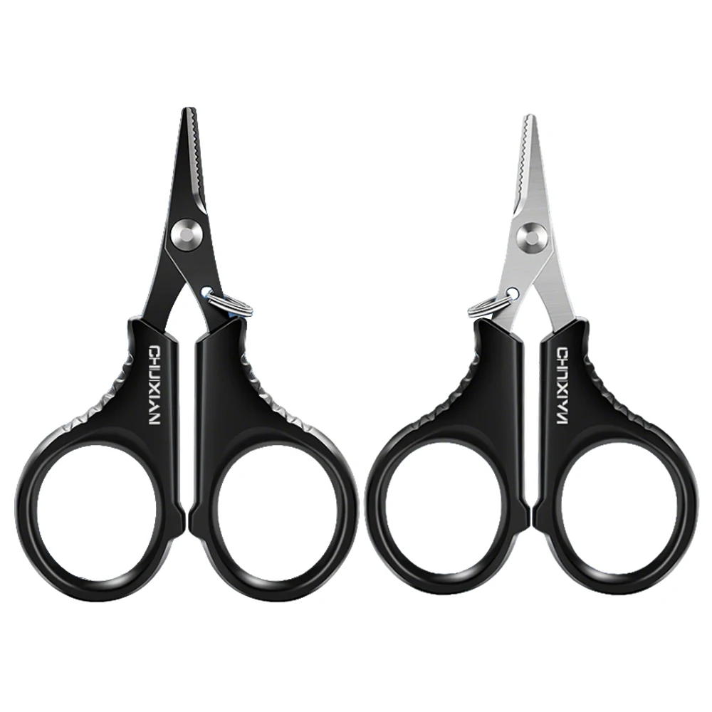 Tijeras de pesca de acero inoxidable, Mini cortador de sedal, señuelo multifunción, tijeras de pescador para cortar línea de PE/cortador de tiras de plomo - imagen 2