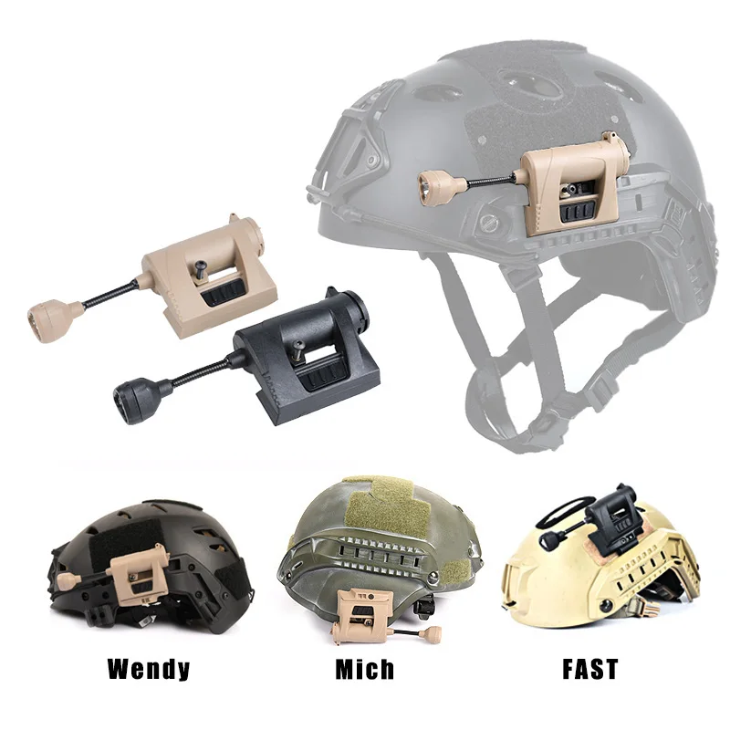 WADSN-luz táctica MPLS CHARGE FAST para casco, 4 modos, rojo, verde, blanco, LED IR, lámpara de señal de caza, faro militar para exteriores