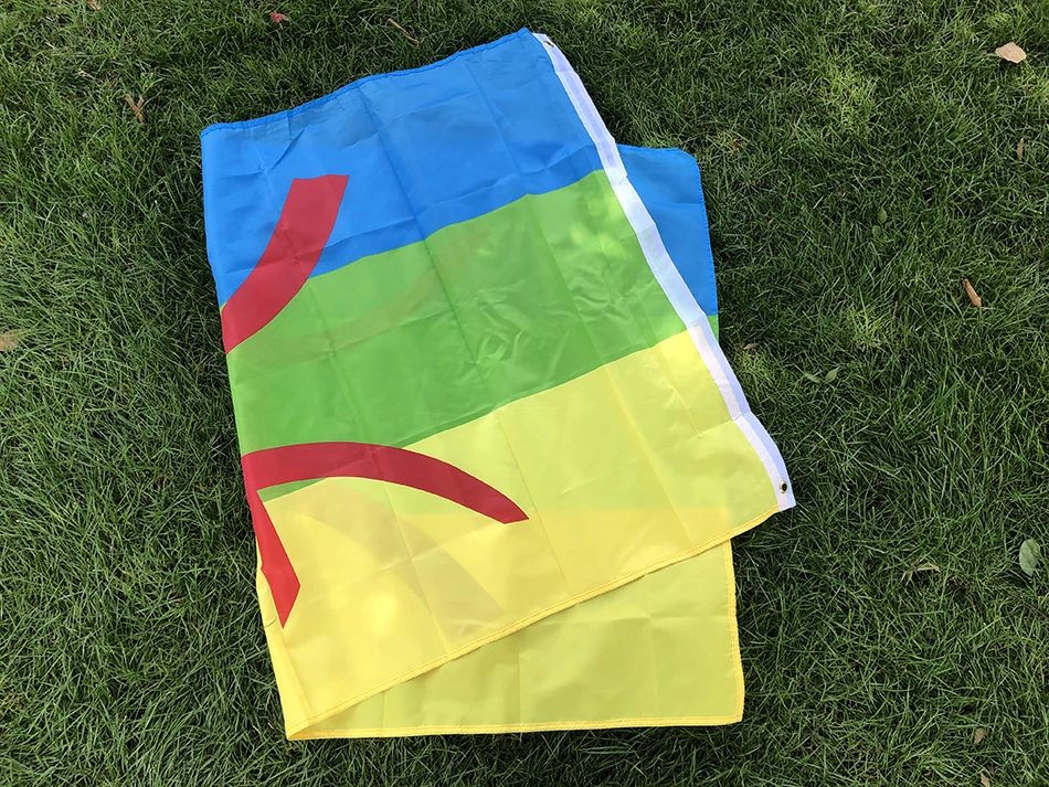 Bandera del cielo, bandera bereber de 90x150cm, poliéster de alta calidad, colgante, 3x5 pies, pancarta del norte de África, bandera amazigh para decoración del hogar - imagen 5