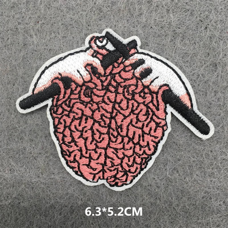 Parche bordado de gato divertido, parches termoadhesivos para planchar en la ropa de los niños, insignias de dibujos animados DIY, pegatinas de animales - imagen 4
