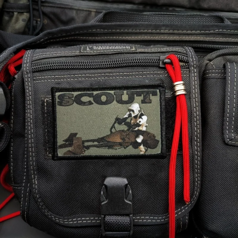 Parche impreso SCOUT para ropa, insignia de moral táctica, parches militares con gancho y bucle, pegatinas para mochila, apliques - imagen 5