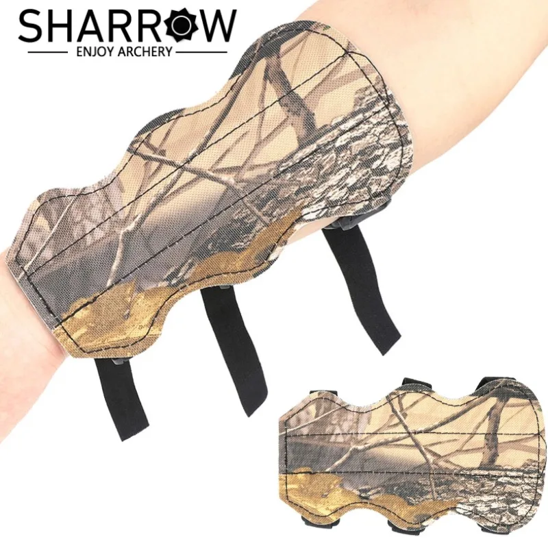 PU + tela colorida equipo de tiro con arco Protector de brazo protección del antebrazo correa ajustable segura arco práctica entrenamiento Protector de tiro