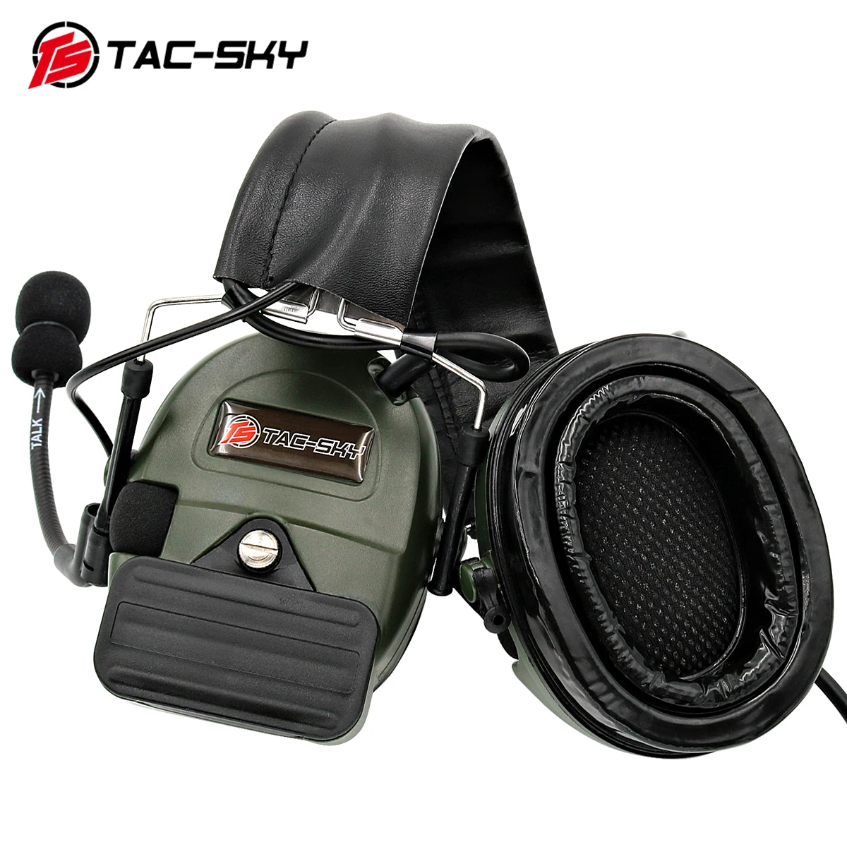 TAC-SKY COMTA I orejera de silicona walkie-talkie táctico auriculares reducción de ruido auriculares de tiro y enchufe Kenwood U94 Ptt - imagen 4