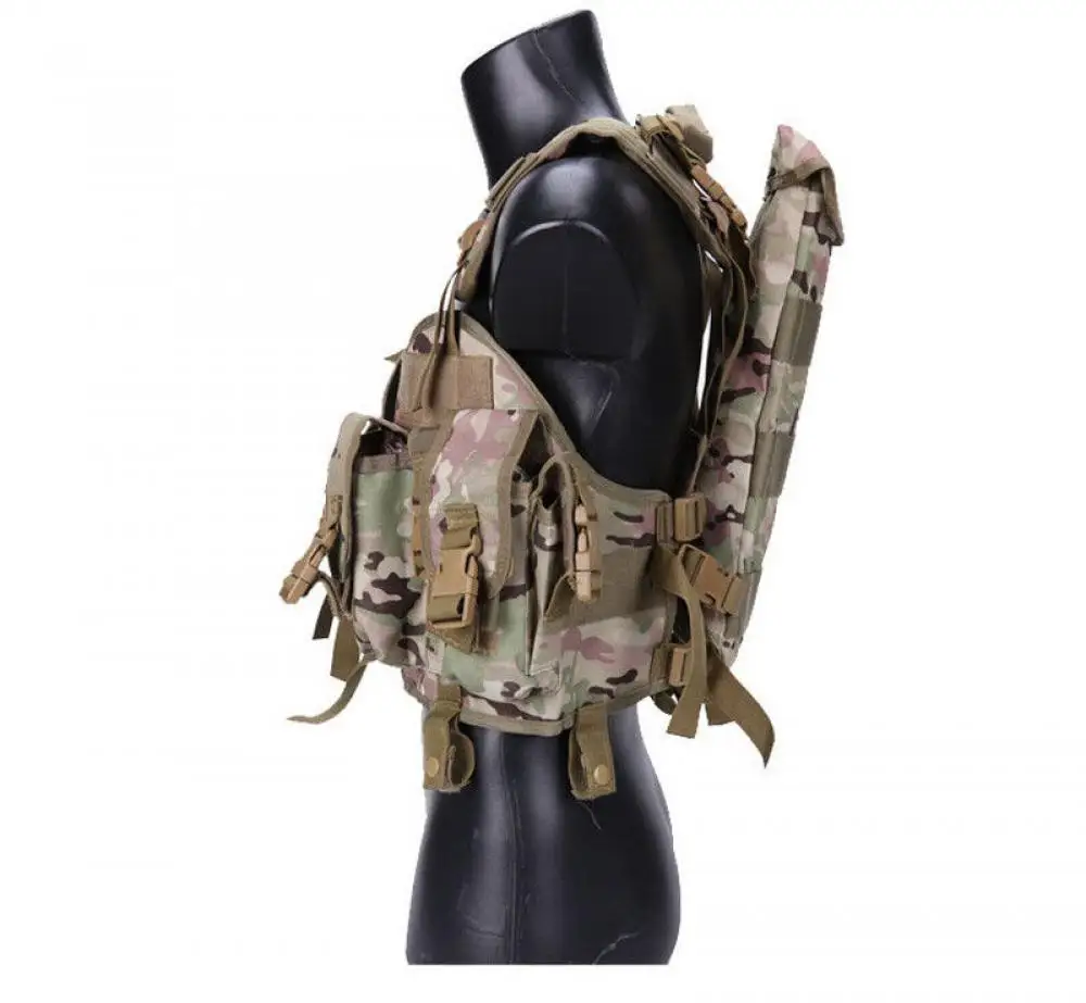 Chaleco táctico de tela Oxford 900D, chaleco protector Modular Cqb Lbv para caza - imagen 3