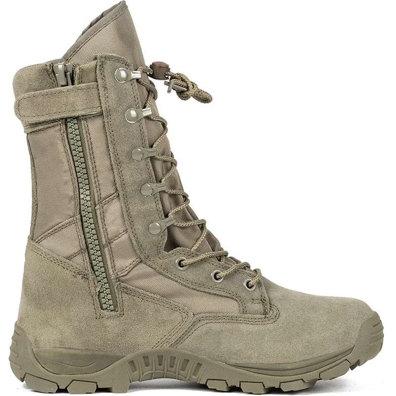 Botines militares para exteriores para hombre, botas de combate tácticas ligeras informales, zapatos de trabajo de caza, botas del ejército para el desierto - imagen 4
