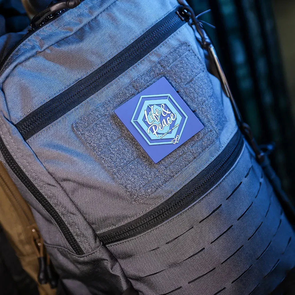 Emersongear-insignia táctica 4 piezas Life & Peace Anti War, Parche de PVC, emblema de moral, pegatina, bucle de gancho para Airsoft, portador de placa, bolsa - imagen 5