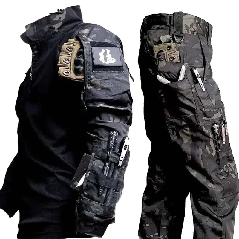 Camisa táctica impermeable ripstop camuflaje transpirable