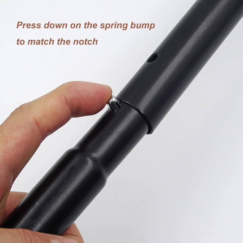 Postes de lona de 2,4 m, poste de soporte de hierro resistente ajustable de 240cm, toldo de toldo, varilla, equipo de Camping, accesorios para exteriores - imagen 5