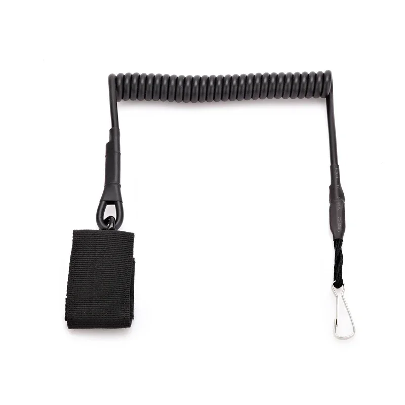 Pistola táctica ajustable, pistola de mano, cordón de resorte seguro, eslinga con cinturón, equipo de senderismo al aire libre - imagen 2