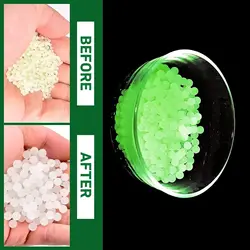 SOTLuminous que brilla en la oscuridad decoración del hogar cuentas de agua Bola de Gel de perlas polímero hidrogel en maceta barro de cristal bola mágica de gelatina