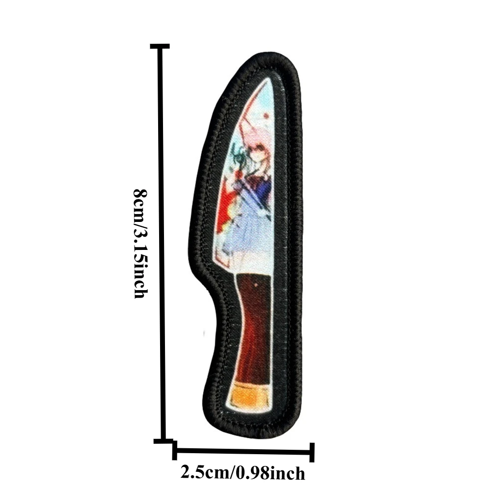 Parches tácticos de moral "Yuno Gasai", parche de gancho y bucle de Anime divertido, insignia militar, brazalete, pegatinas para mochila - imagen 2