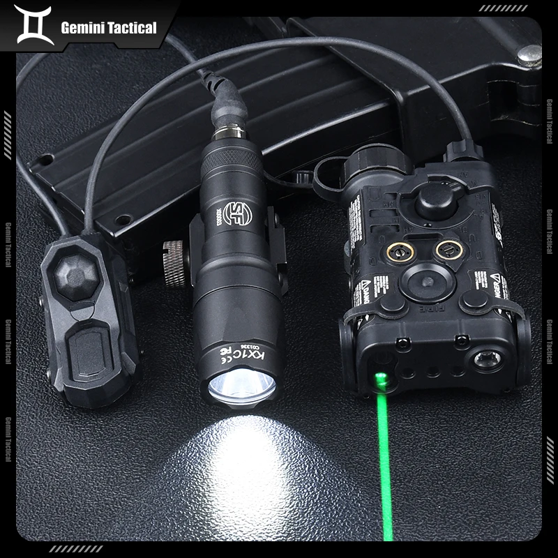 WADSN táctico NGAL rojo verde azul punto IR láser Surefir M300A caza Scout luz con interruptor de Control Dual AXON compatible con riel de 20MM - imagen 3