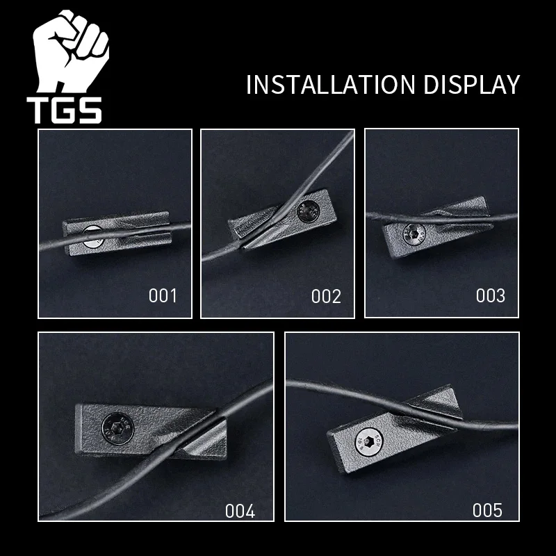 WADSN-interruptor remoto de presión de guía de Cable, sistema Mlok Keymod, linterna láser, gestión de cables, accesorios de armas de metal airsoft - imagen 3