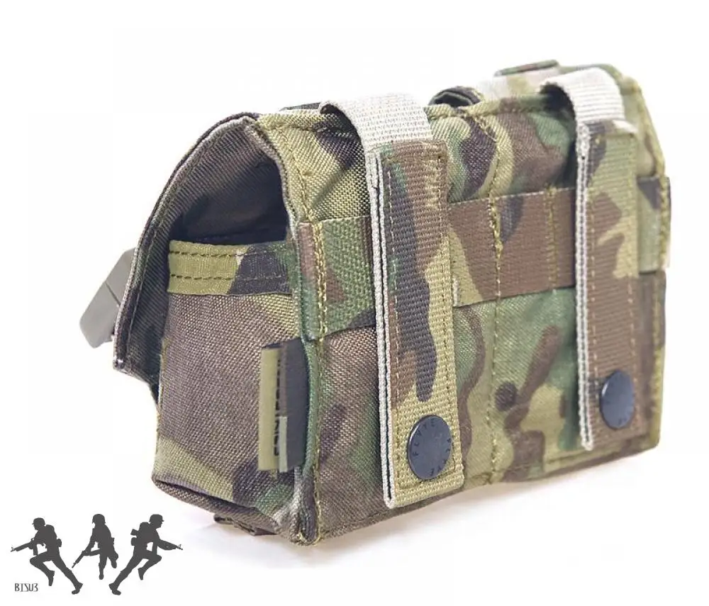 Kit de herramientas circulares, bolsa doble para revistas, M67, melón, Apple, bolsa de tenis, caza, Paintball, bolsa MOLLE - imagen 4