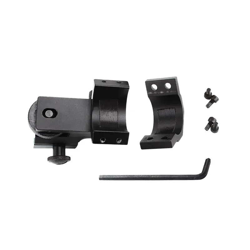 Soporte de alcance ajustable con doble clavo, anillo de 25,4mm compatible con mira láser, abrazaderas para linterna, accesorio de soporte - imagen 2